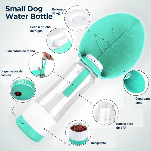 Botella 2 en 1 para tu amigo peludo